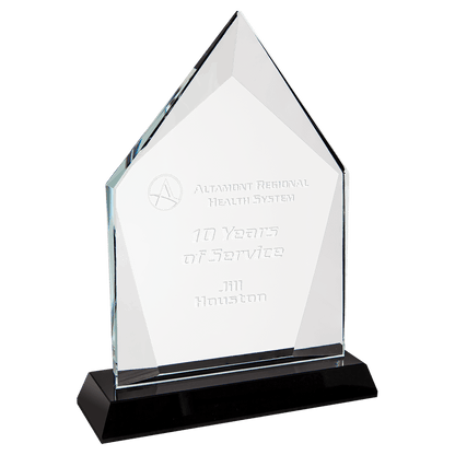 7 3/4" Diamond Halo Glass with Base