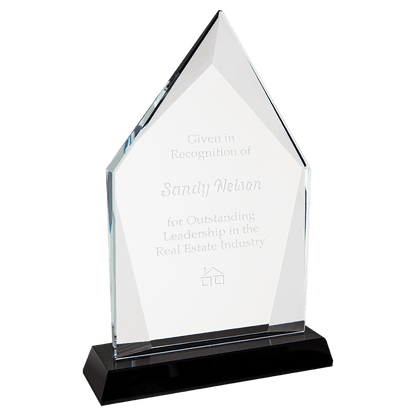 8 1/2" Diamond Halo Glass with Base