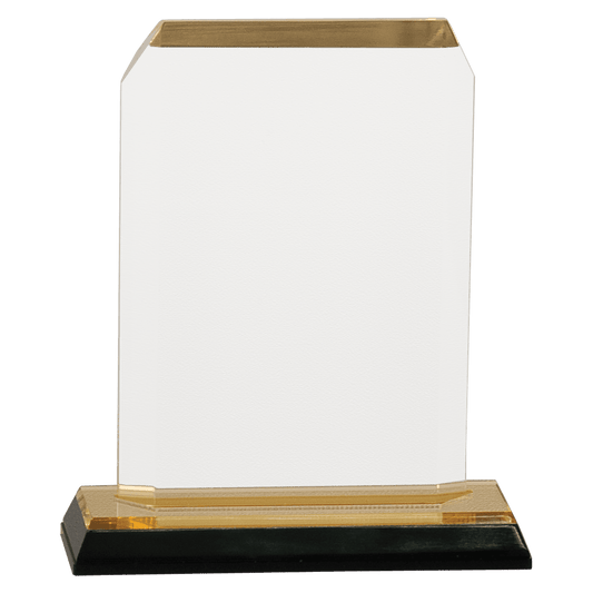 3 1/2" x 5 1/2" Clipped Corner Impress Acrylic