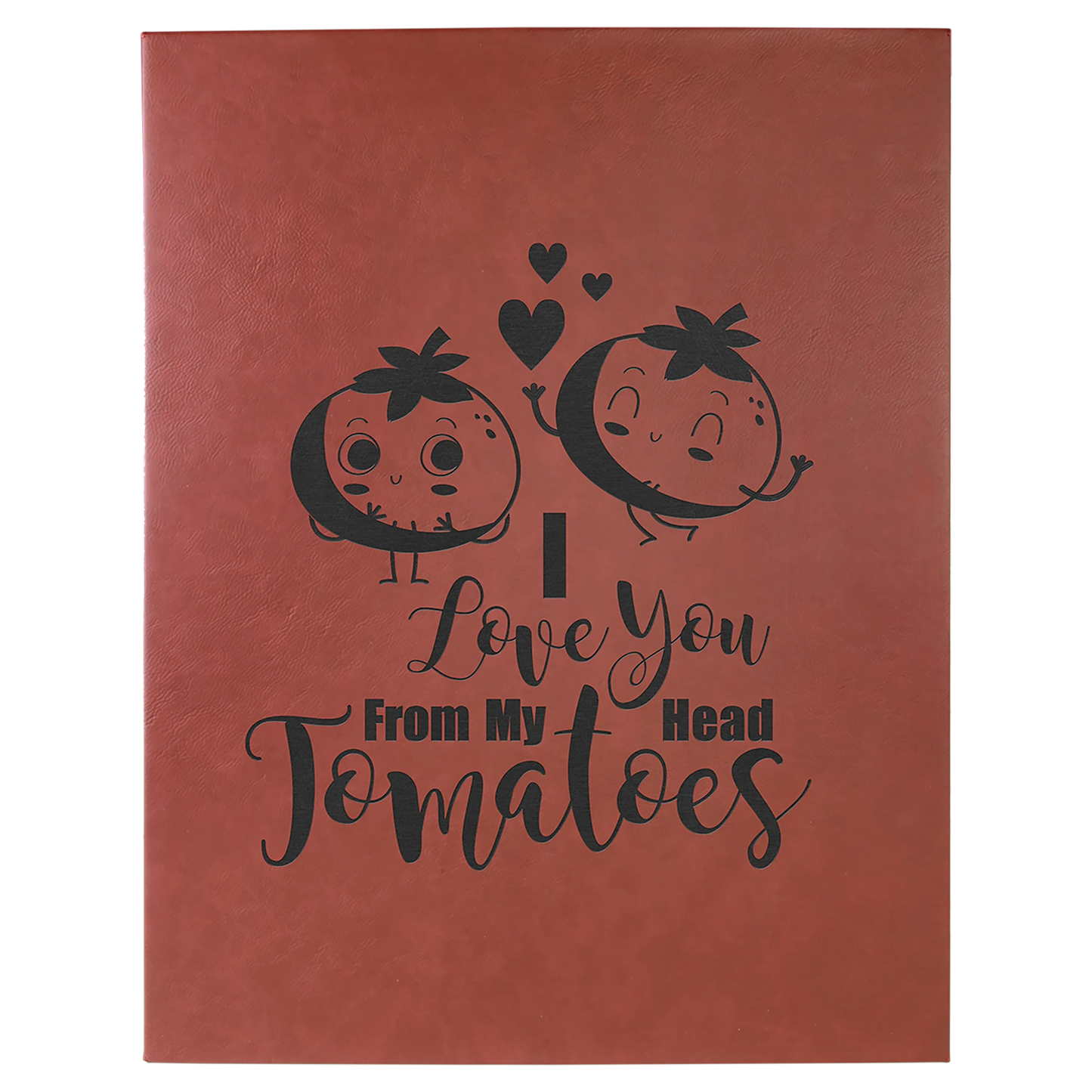 16" × 20" Rose Wall Decor with Sawtooth Hanger (mdf & faux leather) — custom laser engraved — ECHIPMUNK