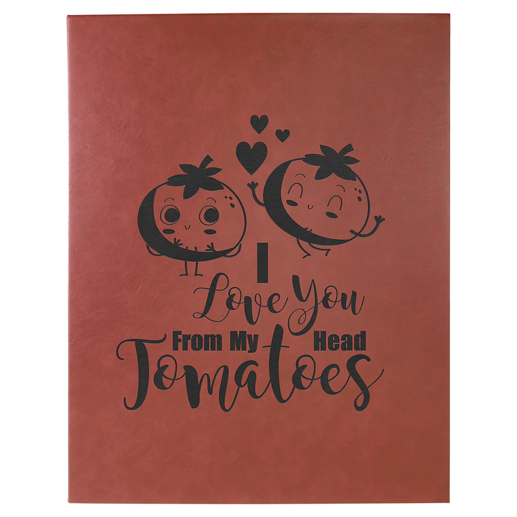 16" × 20" Rose Wall Decor with Sawtooth Hanger (mdf & faux leather) — custom laser engraved — ECHIPMUNK