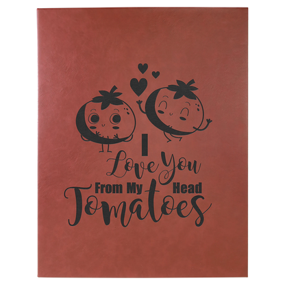 16" × 20" Rose Wall Decor with Sawtooth Hanger (mdf & faux leather) — custom laser engraved — ECHIPMUNK