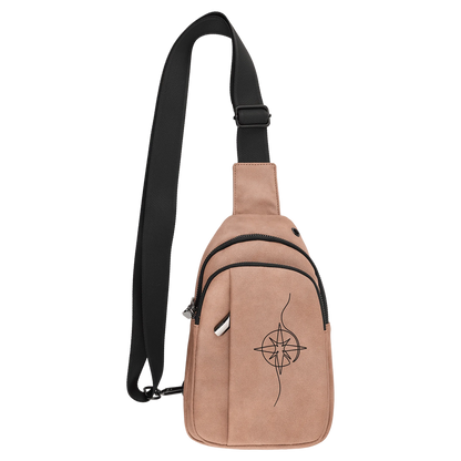 Explorer Bag - , Creekside Collection, Blush (laserable leatherette) — custom laser engraved — ECHIPMUNK