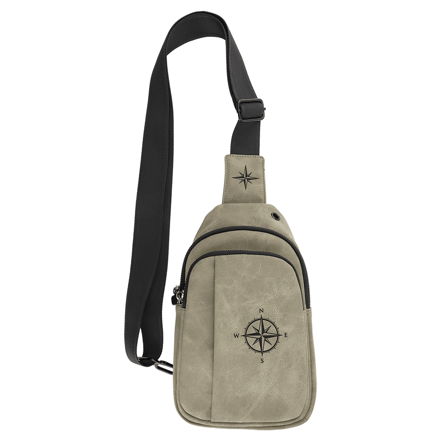 Explorer Bag - , Creekside Collection, Light Green (leatherette) — custom laser engraved — ECHIPMUNK