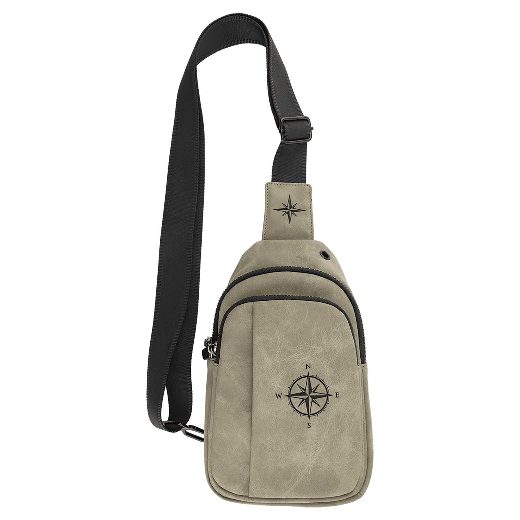 Explorer Bag - , Creekside Collection, Light Green (leatherette) — custom laser engraved — ECHIPMUNK