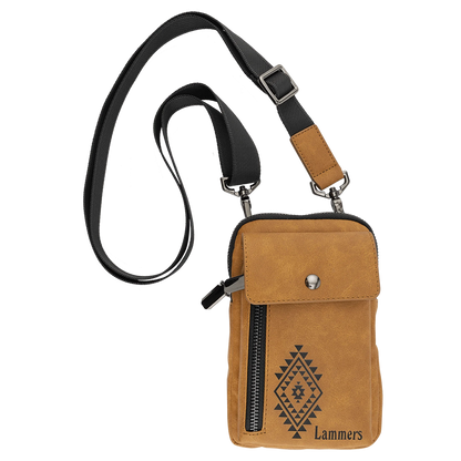 Urban Bag - , Creekside Collecton, Light Brown (leatherette) — custom laser engraved — ECHIPMUNK