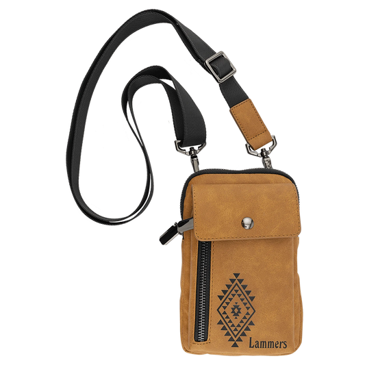 Urban Bag - , Creekside Collecton, Light Brown (leatherette) — custom laser engraved — ECHIPMUNK
