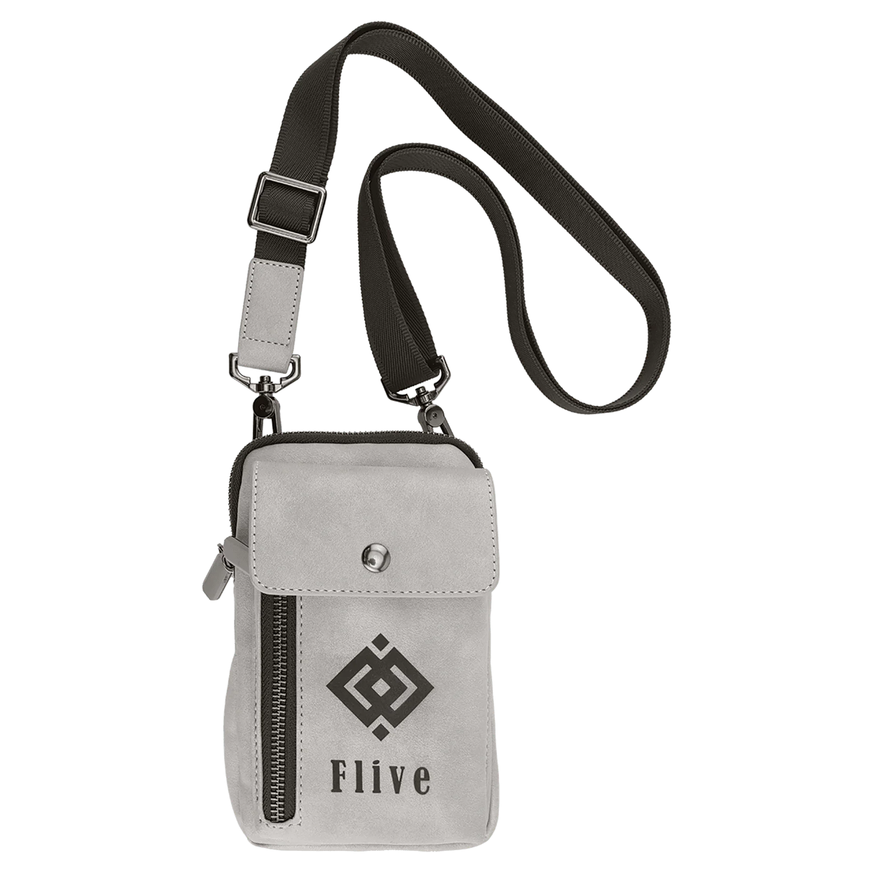 Urban Bag - , Creekside Collection, Light Gray (leatherette) — custom laser engraved — ECHIPMUNK