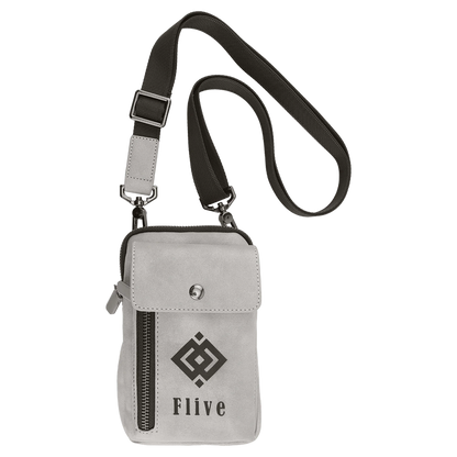 Urban Bag - , Creekside Collection, Light Gray (leatherette) — custom laser engraved — ECHIPMUNK