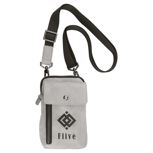 Urban Bag - , Creekside Collection, Light Gray (leatherette) — custom laser engraved — ECHIPMUNK
