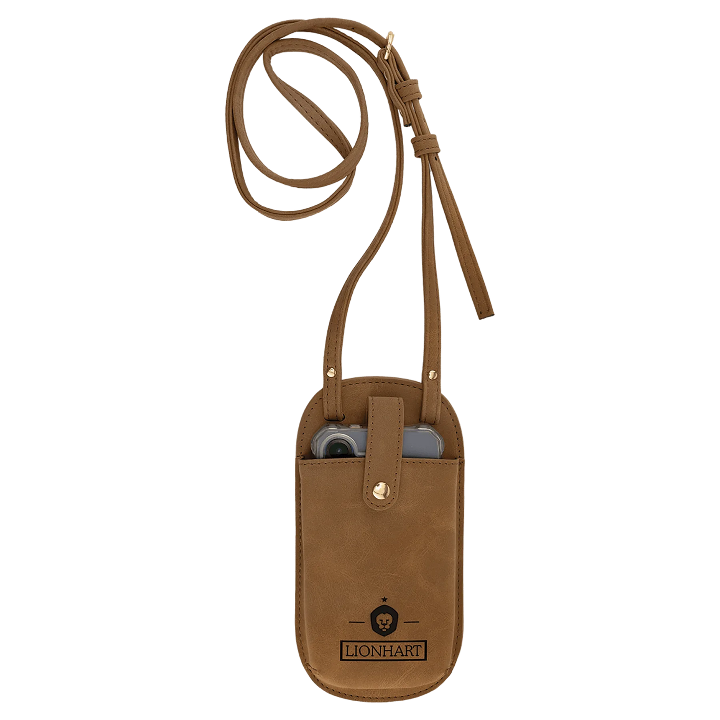 Essential Bag - , Creekside Collection, Medium Brown (leatherette) — custom laser engraved — ECHIPMUNK