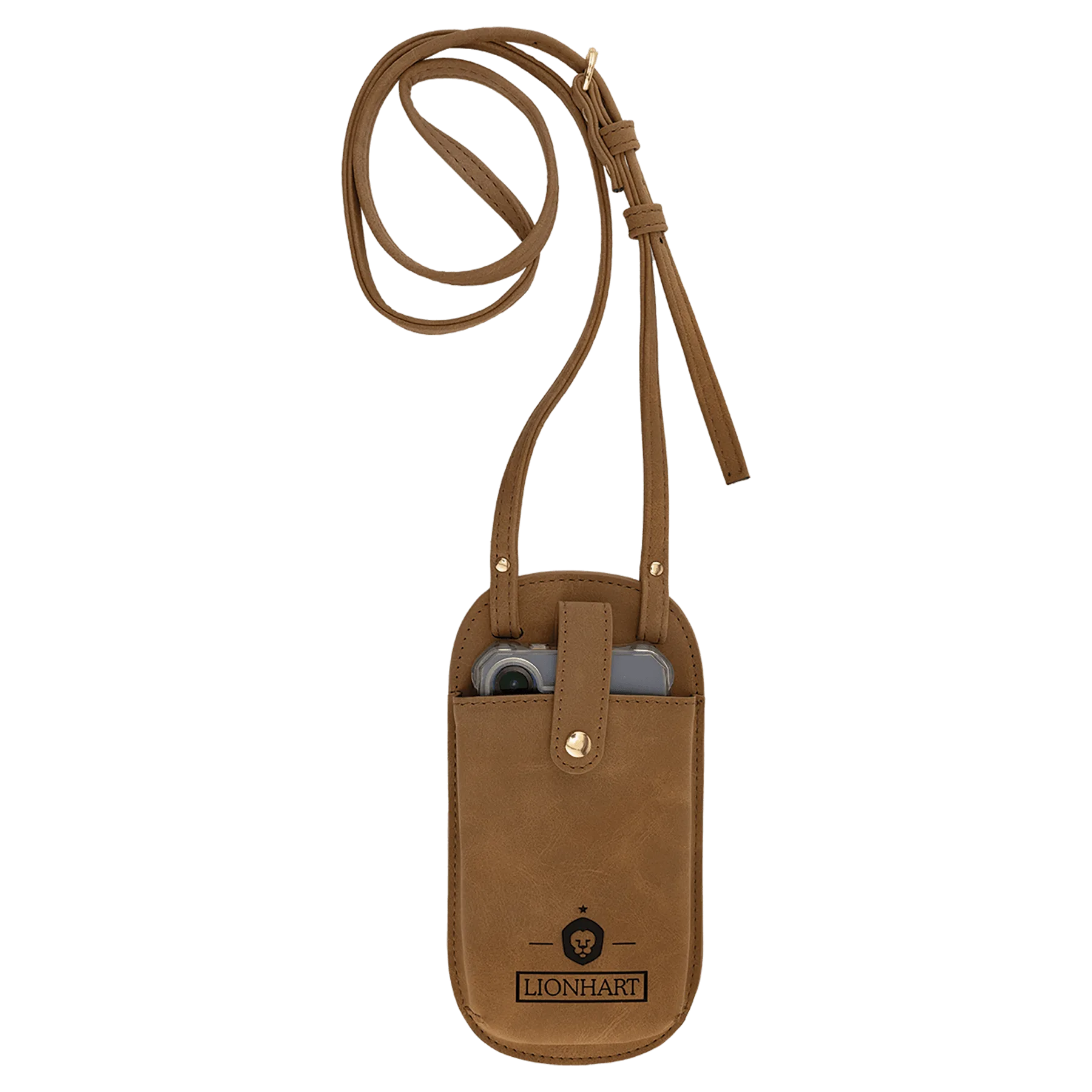 Essential Bag - , Creekside Collection, Medium Brown (leatherette) — custom laser engraved — ECHIPMUNK