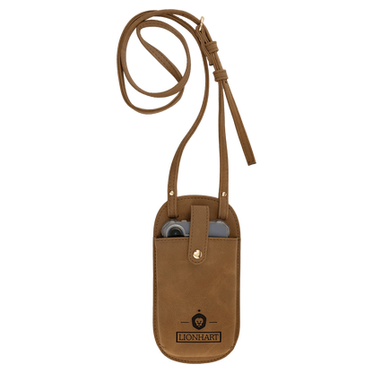 Essential Bag - , Creekside Collection, Medium Brown (leatherette) — custom laser engraved — ECHIPMUNK