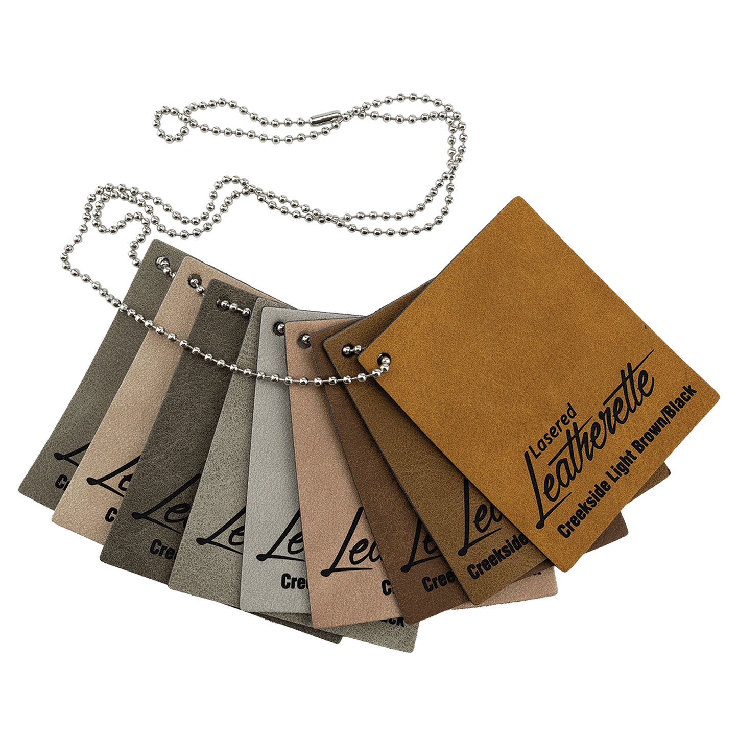Creekside Premier Collection Display (faux leather) — custom laser engraved — ECHIPMUNK