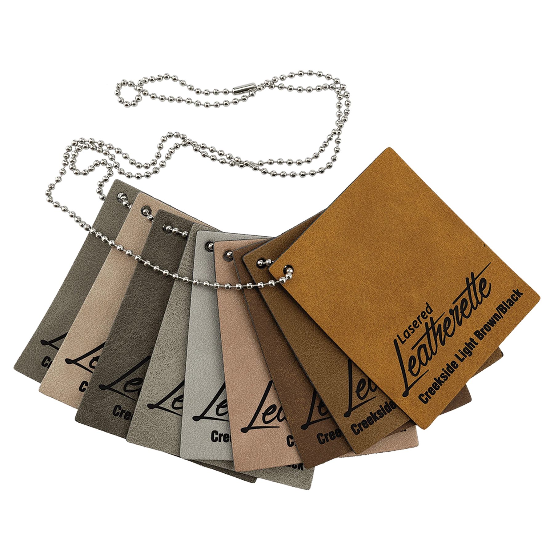 Creekside Premier Collection Display (faux leather) — custom laser engraved — ECHIPMUNK
