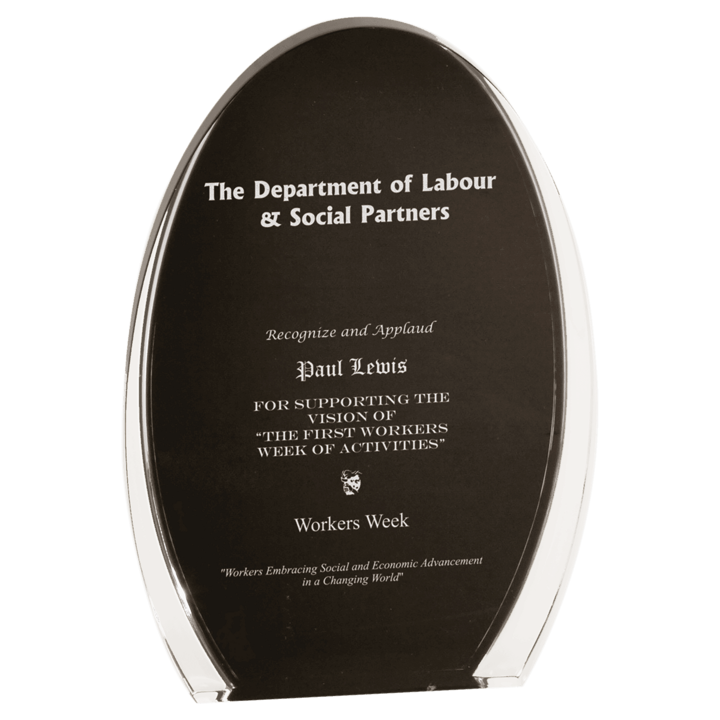 7"/ Luminary Oval Acrylic