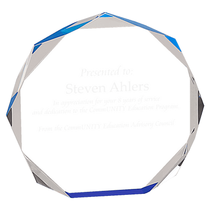 5" Octagon Acrylic Award