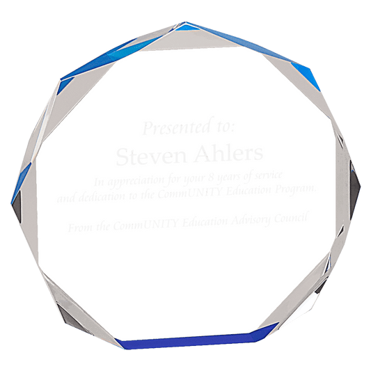 5" Octagon Acrylic Award