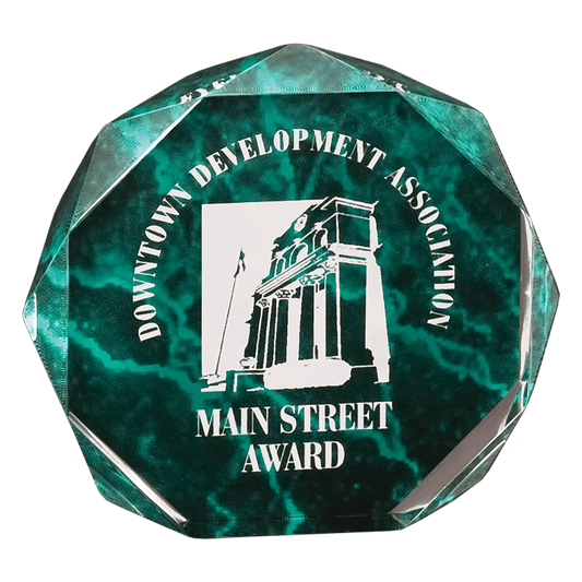 5" Marble Octagon Acrylic Award