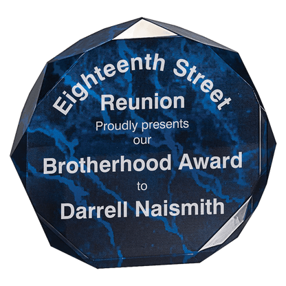 6" Marble Octagon Acrylic Award