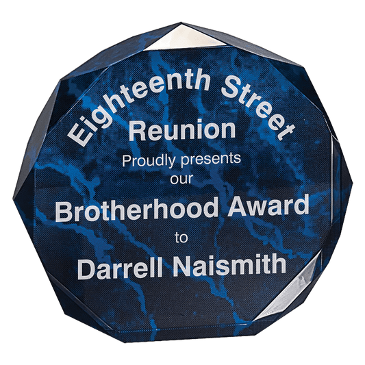 6" Marble Octagon Acrylic Award