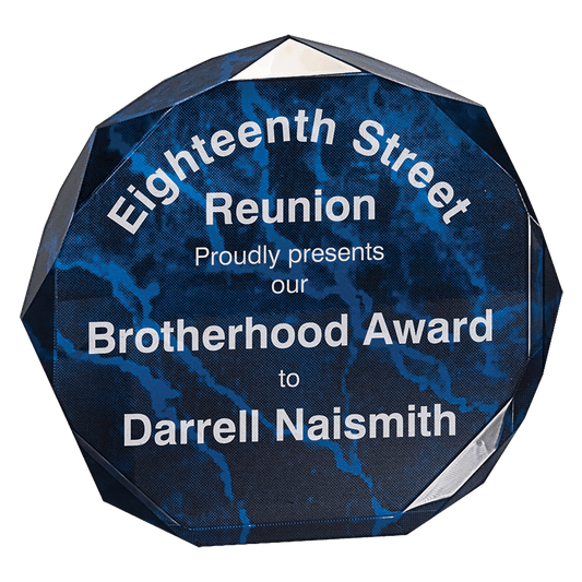7" Marble Octagon Acrylic Award