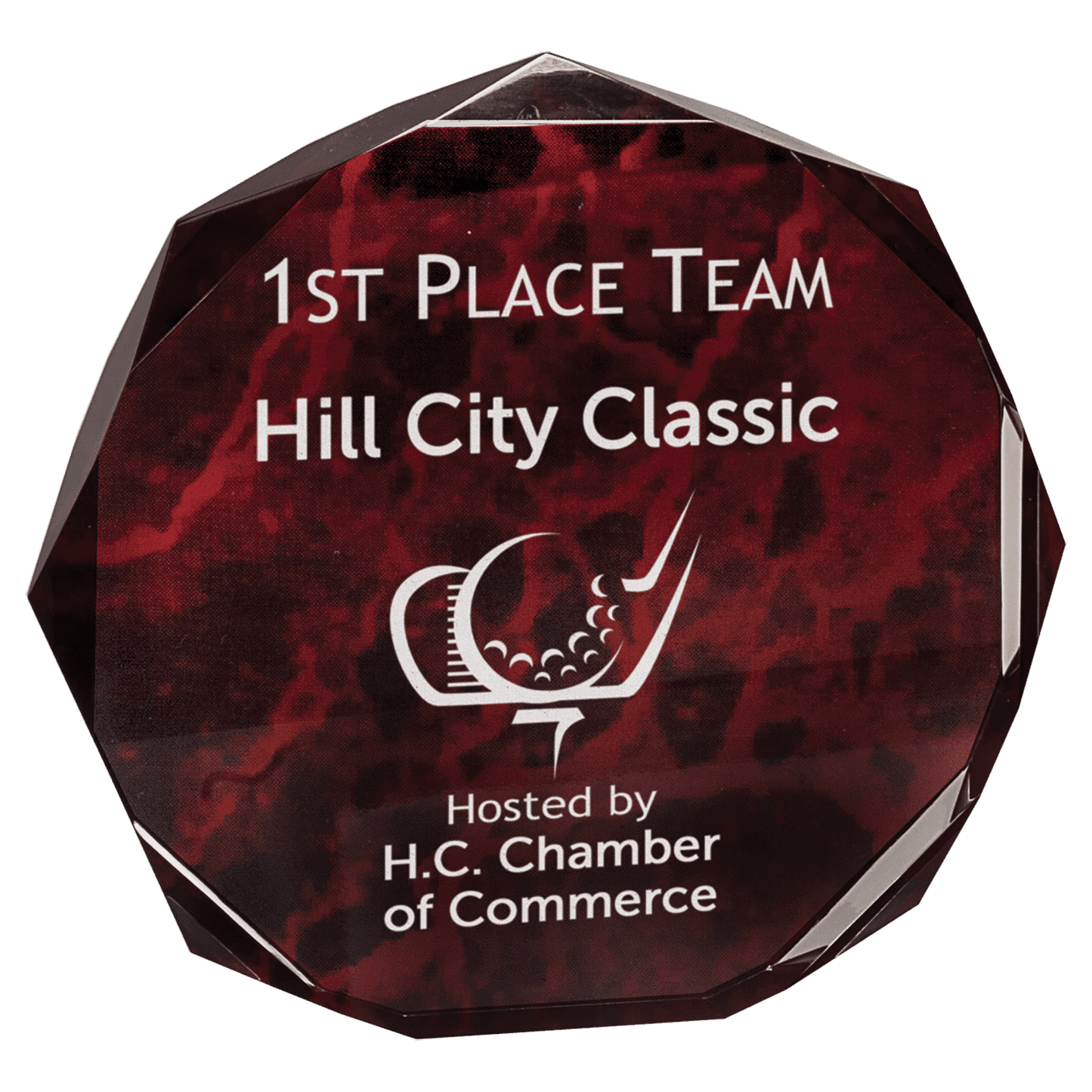 7" Marble Octagon Acrylic Award