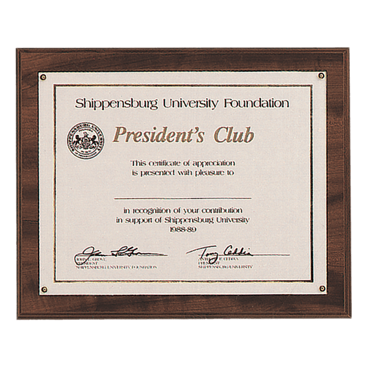 10 1/2" x 13"  Holds 8 1/2" x 11" American Walnut Finish Photo/Certificate Holder