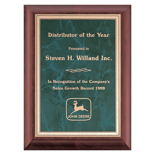 7" x 9" Hand Rubbed Border LaserFX Plate