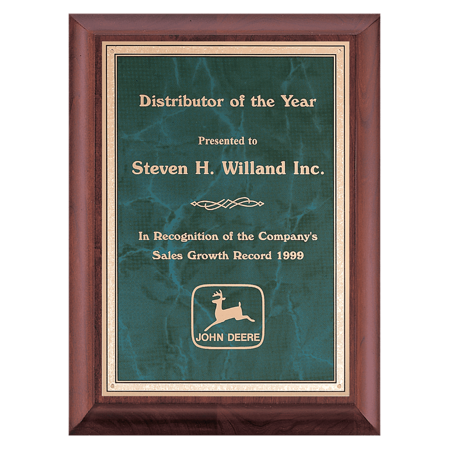8" x 10" Hand Rubbed Border LaserFX Plate