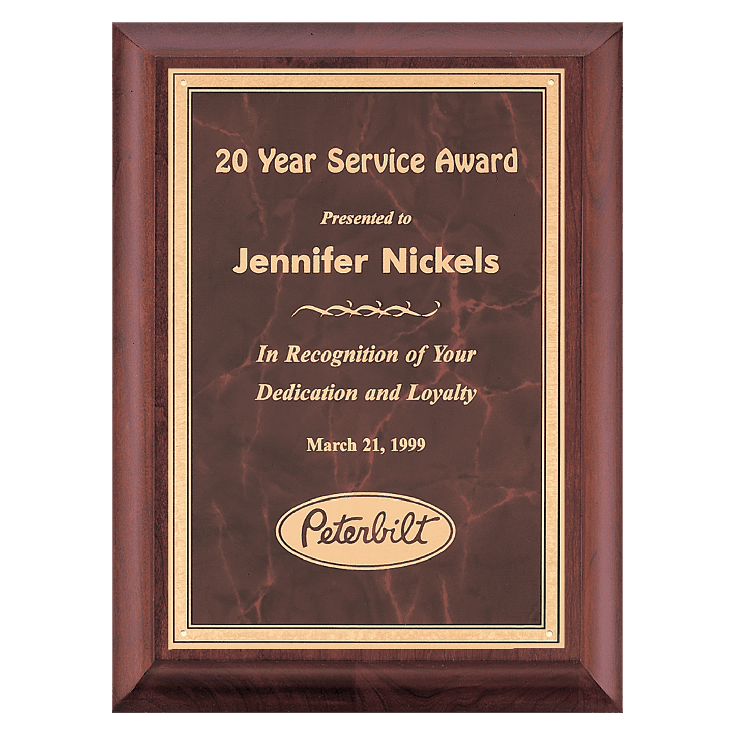 8" x 10" Hand Rubbed Border LaserFX Plate