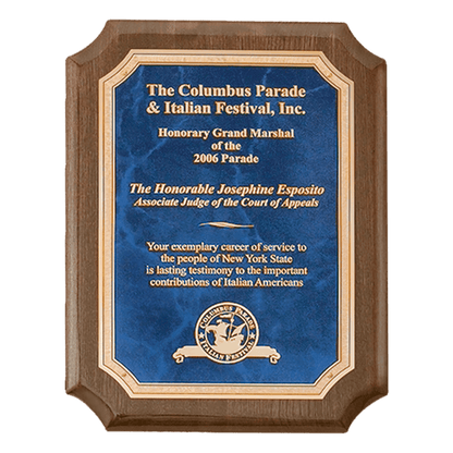 9" x 12" Airflyte Premium Florentine Border Sapphire Marble LaserFX Plate
