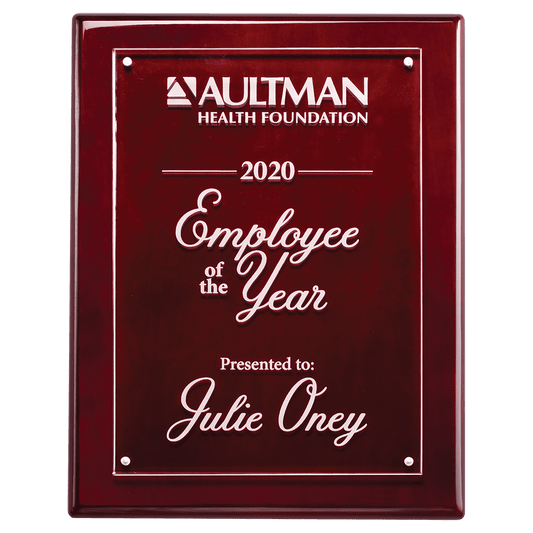 9x12 High Gloss Plaque with Acrylic Engraving Plate