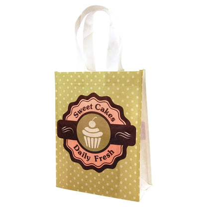 8" × 10" White Bag with 3.5" Gusset (canvas & poly blend) — custom laser engraved — ECHIPMUNK