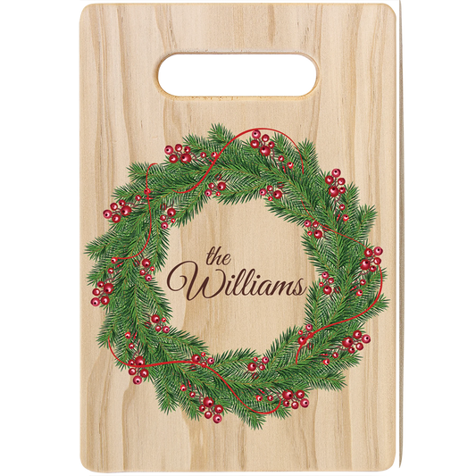 9" × 6" Wood Cutting Board (pine bamboo) — custom laser engraved — ECHIPMUNK