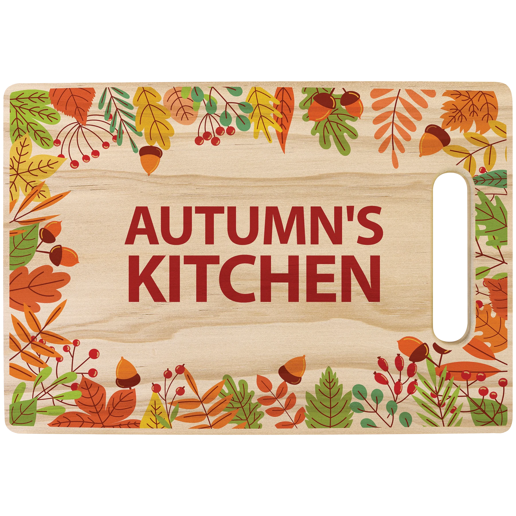 11.25" × 7.5" Wood Cutting Board (pine bamboo) — custom laser engraved — ECHIPMUNK