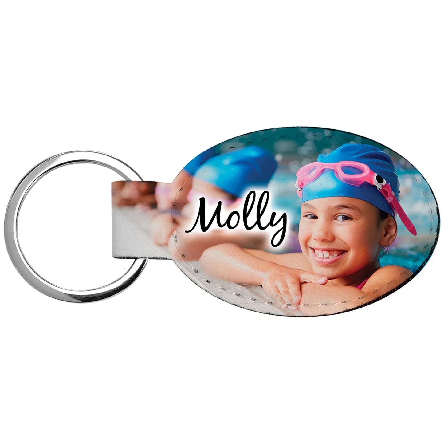 3" × 1.75" Subli-Tru Keychain (sublitru 100% polyester) — custom laser engraved — ECHIPMUNK