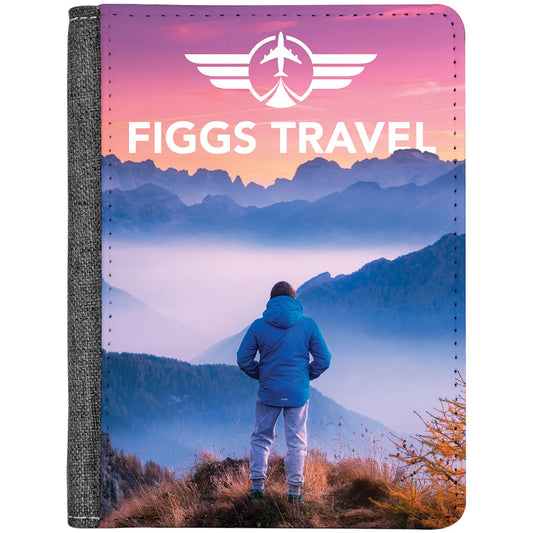 4.25" × 5.5" Subli-Tru Passport Holder (sublitru 100% polyester) — custom laser engraved — ECHIPMUNK