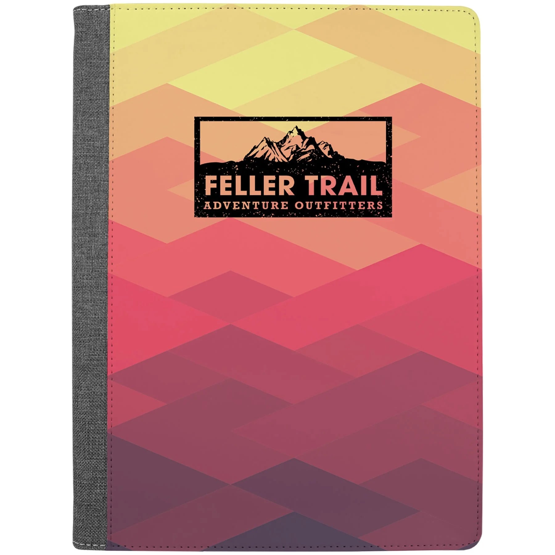 9.5" × 12" Subli-Tru Portfolio Full Front Sublimation wth Note Pad (sublitru 100% polyester & canvas) — custom laser engraved
