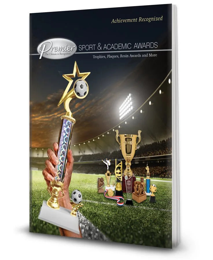 Premier Sport & Academic Awards Retail Catalog with Pricing (paper) — custom laser engraved — ECHIPMUNK