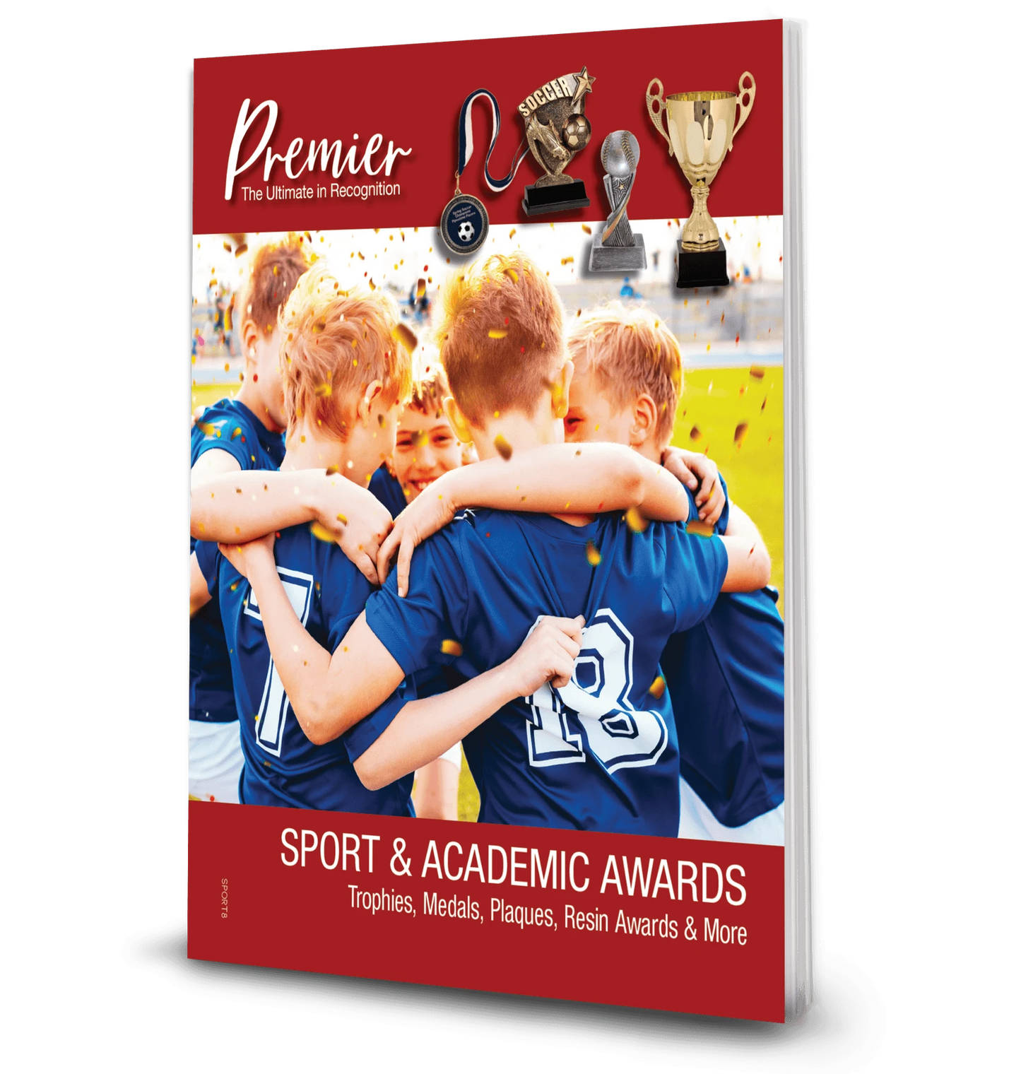 Premier Sport & Academic Awards Retail Catalog (paper) — custom laser engraved — ECHIPMUNK
