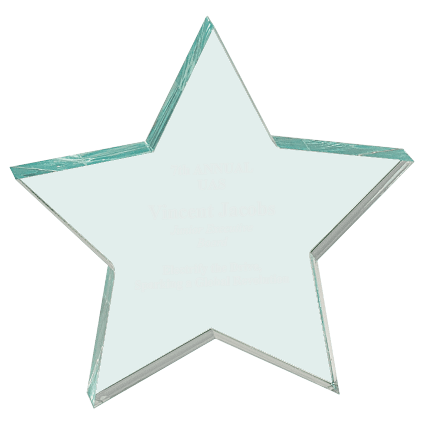5" x 5" Star Acrylic Paperweight