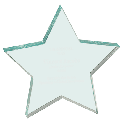 5" x 5" Star Acrylic Paperweight