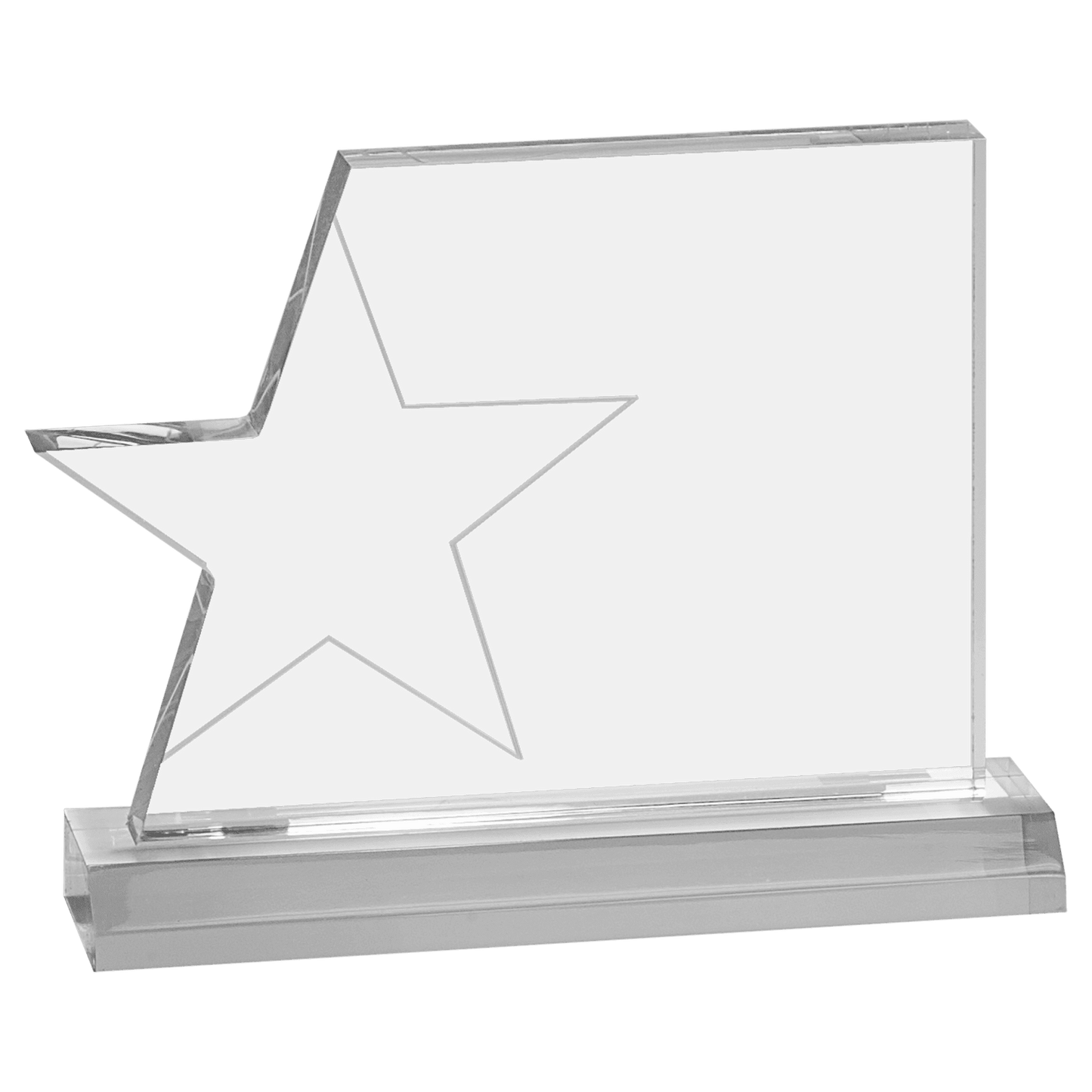 7 1/4" x 5 1/4" Star Page Acrylic with 7 1/2" Base