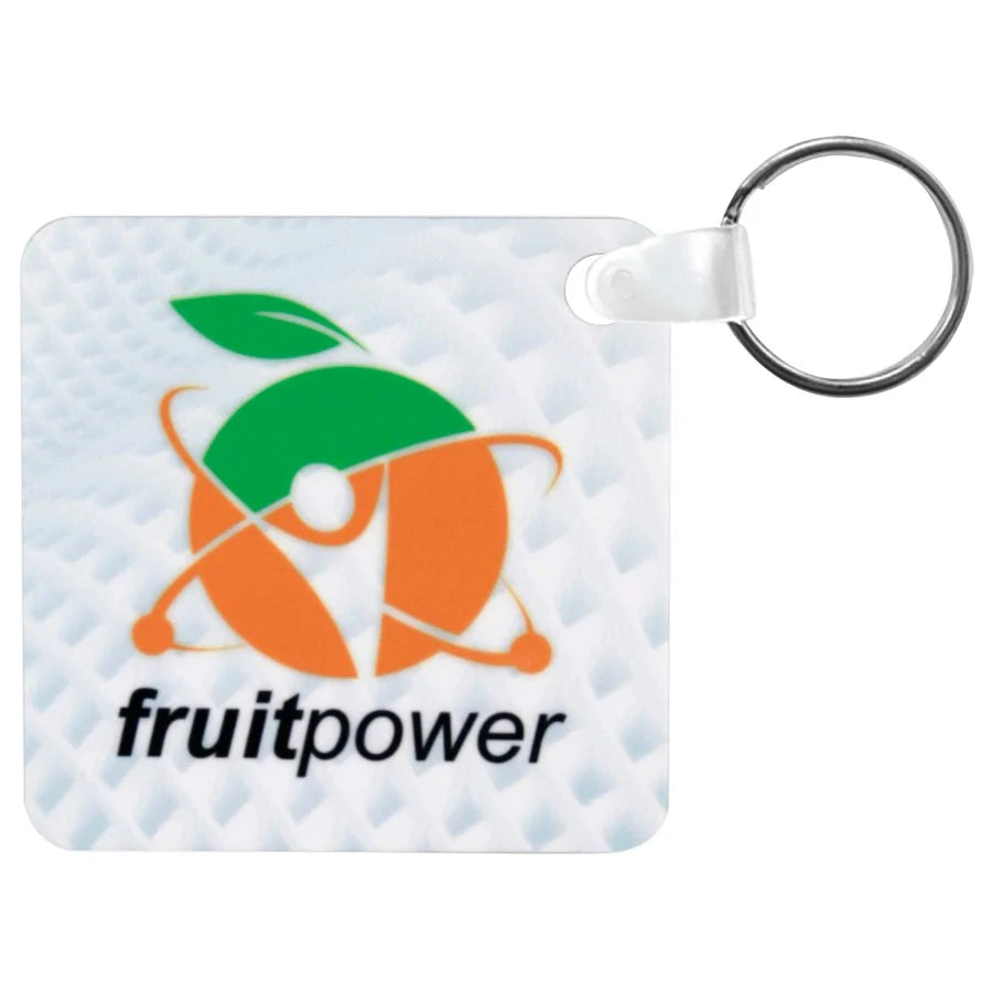 2.25" × 2.25" Semi-Gloss Unisub Aluminum 1-Sided Keychain (aluminum) — custom laser engraved — ECHIPMUNK