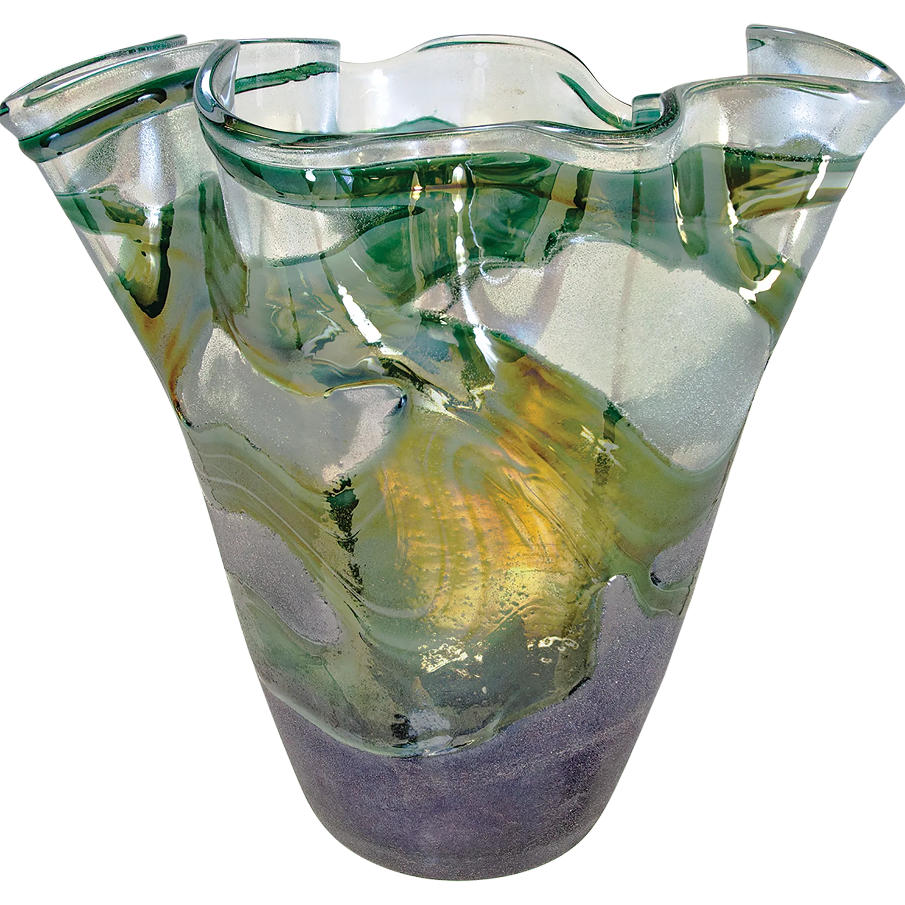 11.25" Art Glass Vase (glass) — custom laser engraved — ECHIPMUNK
