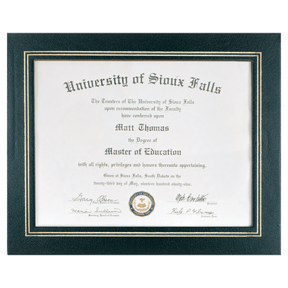Certificate Holder with Clear Plastic Cover
