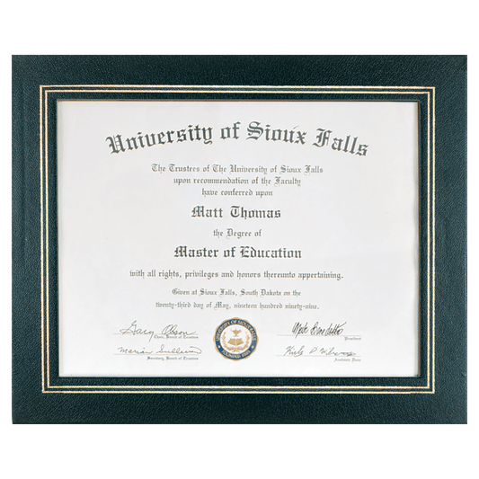 Certificate Holder with Clear Plastic Cover