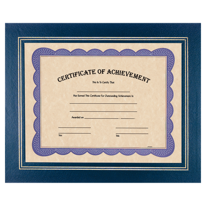 Certificate Holder with Clear Plastic Cover