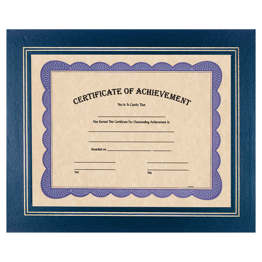 Certificate Holder with Clear Plastic Cover